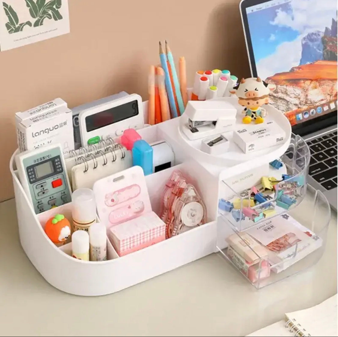 Large Capacity Makeup Drawer Organizer, Desktop Cosmetic Storage Box With Drawer, Makeup Sundries Storage Organizer Large Capacity Makeup Drawer Organizer, Desktop Cosmetic Storage Box With Drawer, Makeup Sundries Storage Organizer